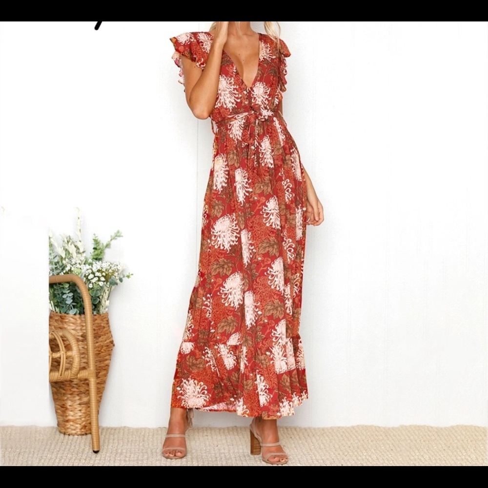 🎉HP🎉Boho Floral Maxi